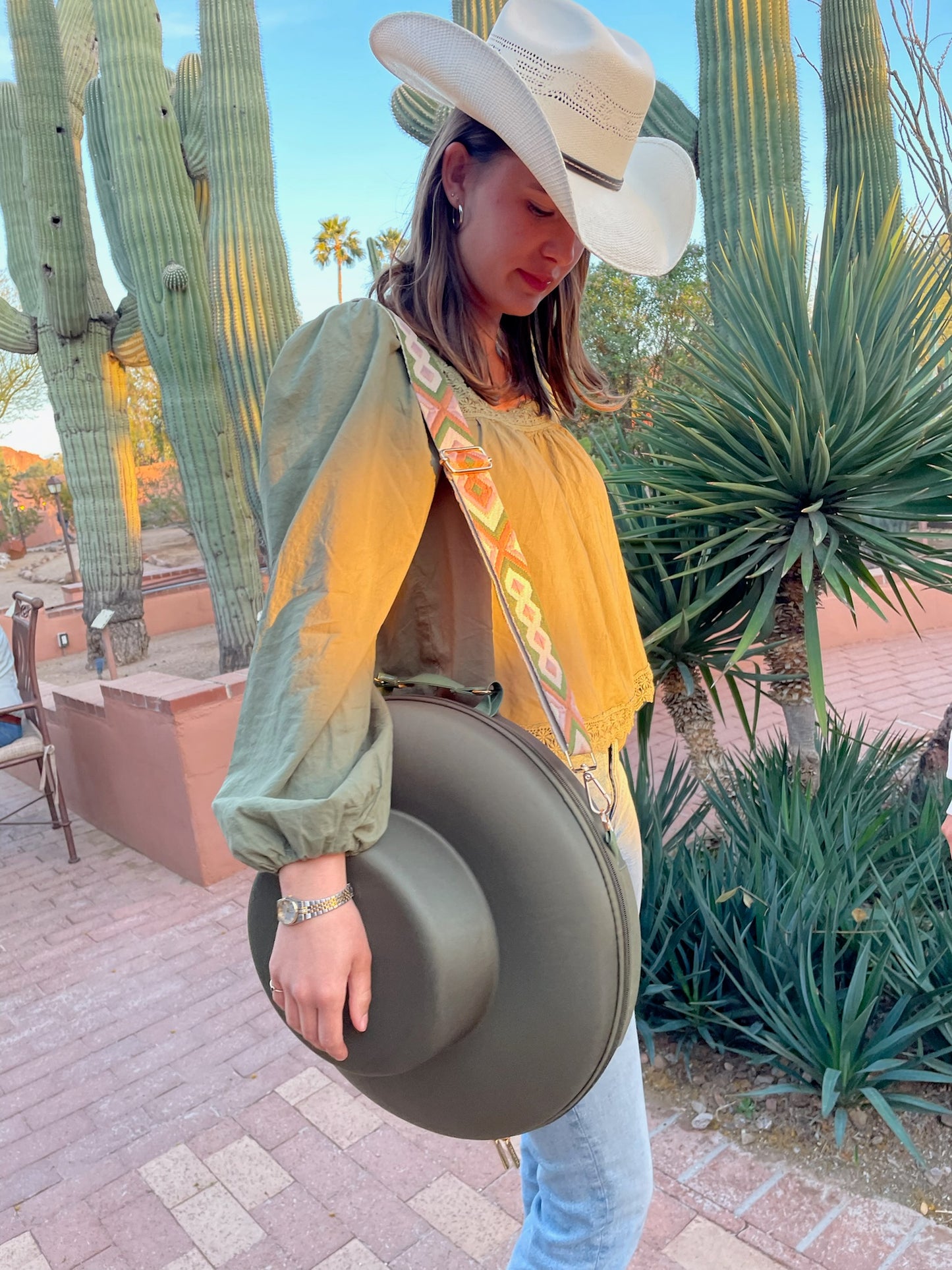The Gaia Green Hat Case