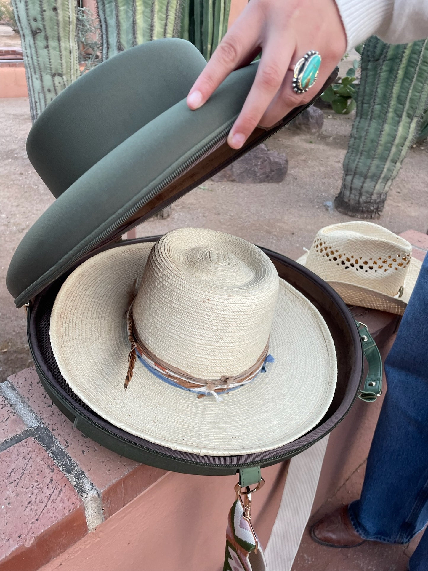 The Gaia Green Hat Case