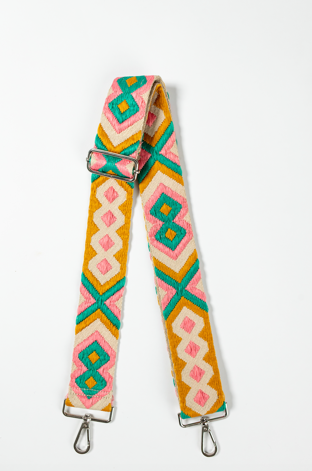 Tangerine, Teal & Pink Geometric Strap