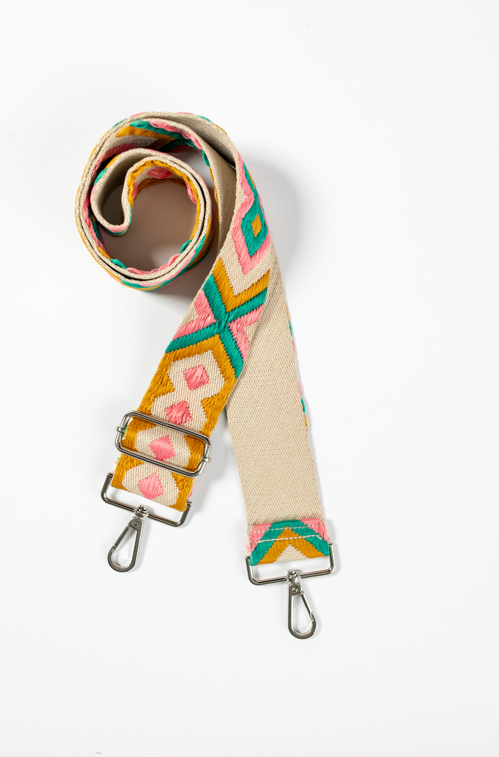 Tangerine, Teal & Pink Geometric Strap
