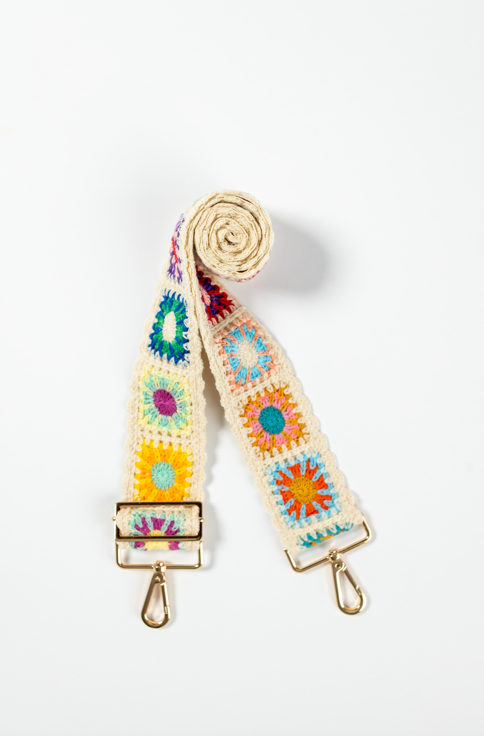 Multicolored Crochet Strap