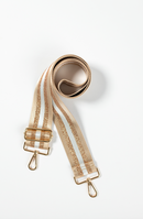 Tan & White Stripe Glimmer Strap