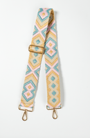 Light Blue, Pink & Tan Geometric Strap