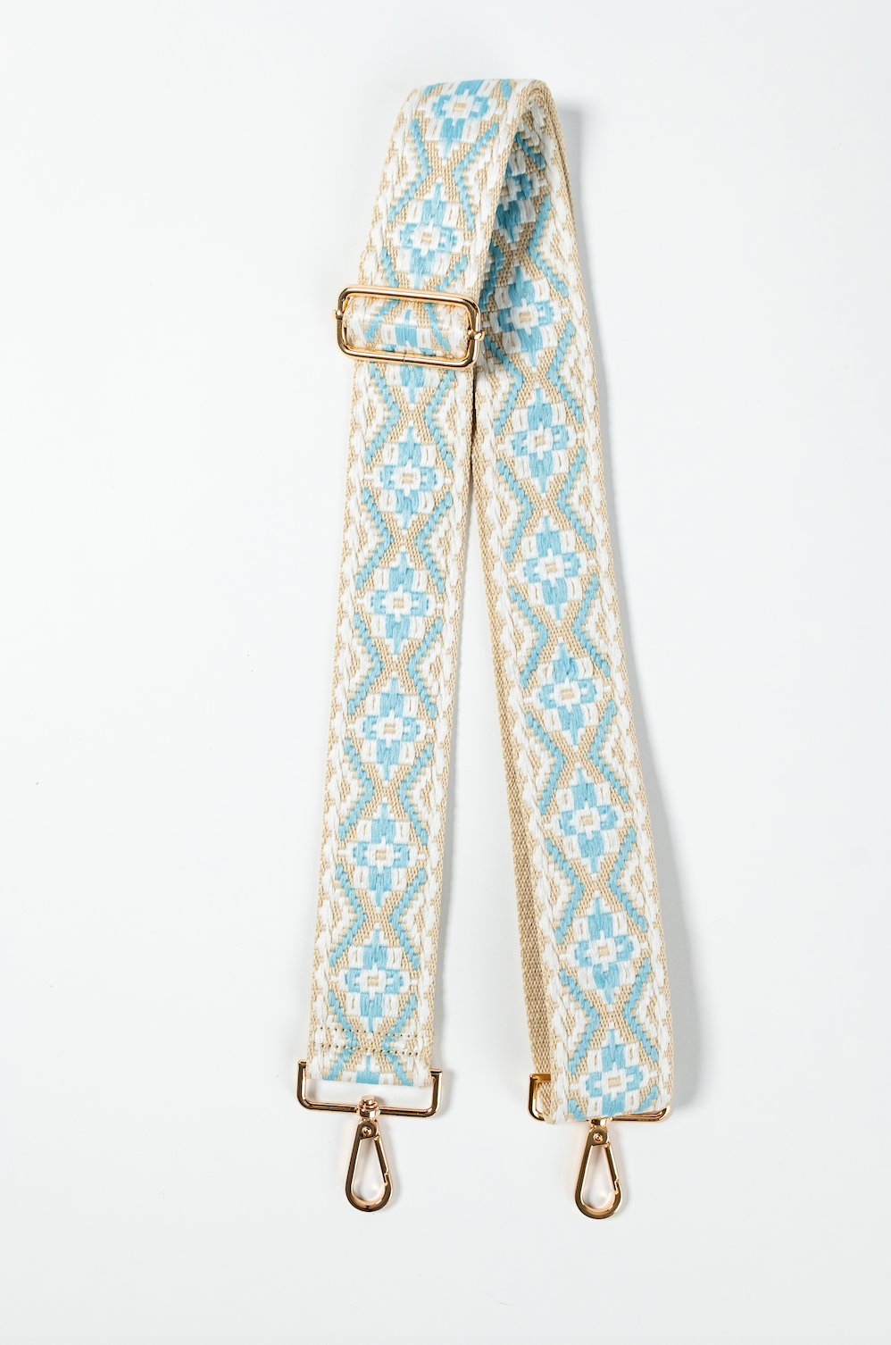 Light Blue & Tan Woven Strap