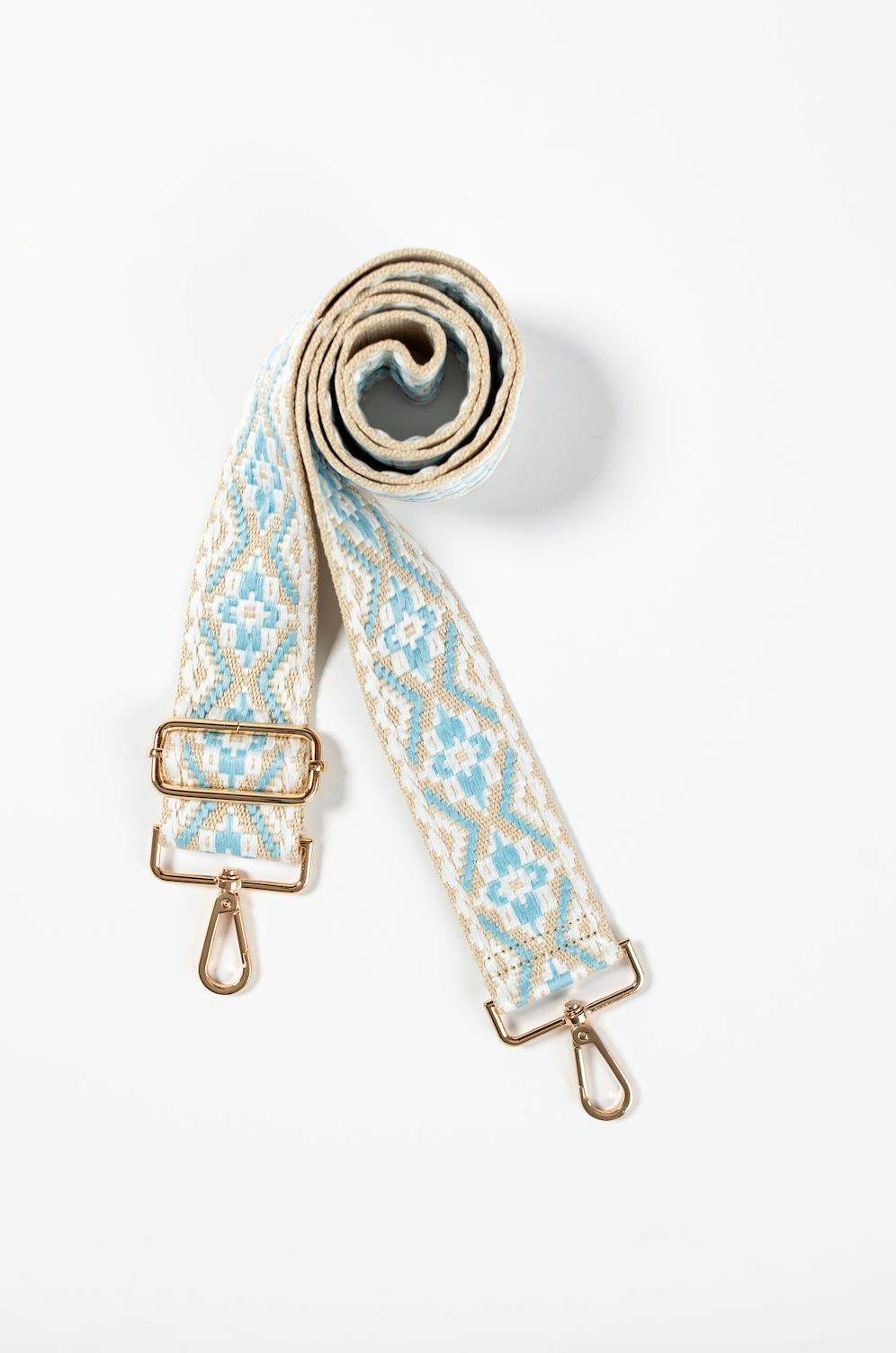 Light Blue & Tan Woven Strap