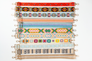 Tan & White Stripe Glimmer Strap