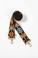 Black, Red, Yellow & Blue Aztec Strap